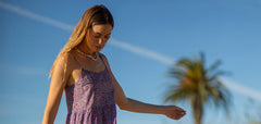 Jacey Textured Dress: Pink Garden