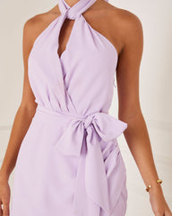 Zephyra Halter Mini Dress