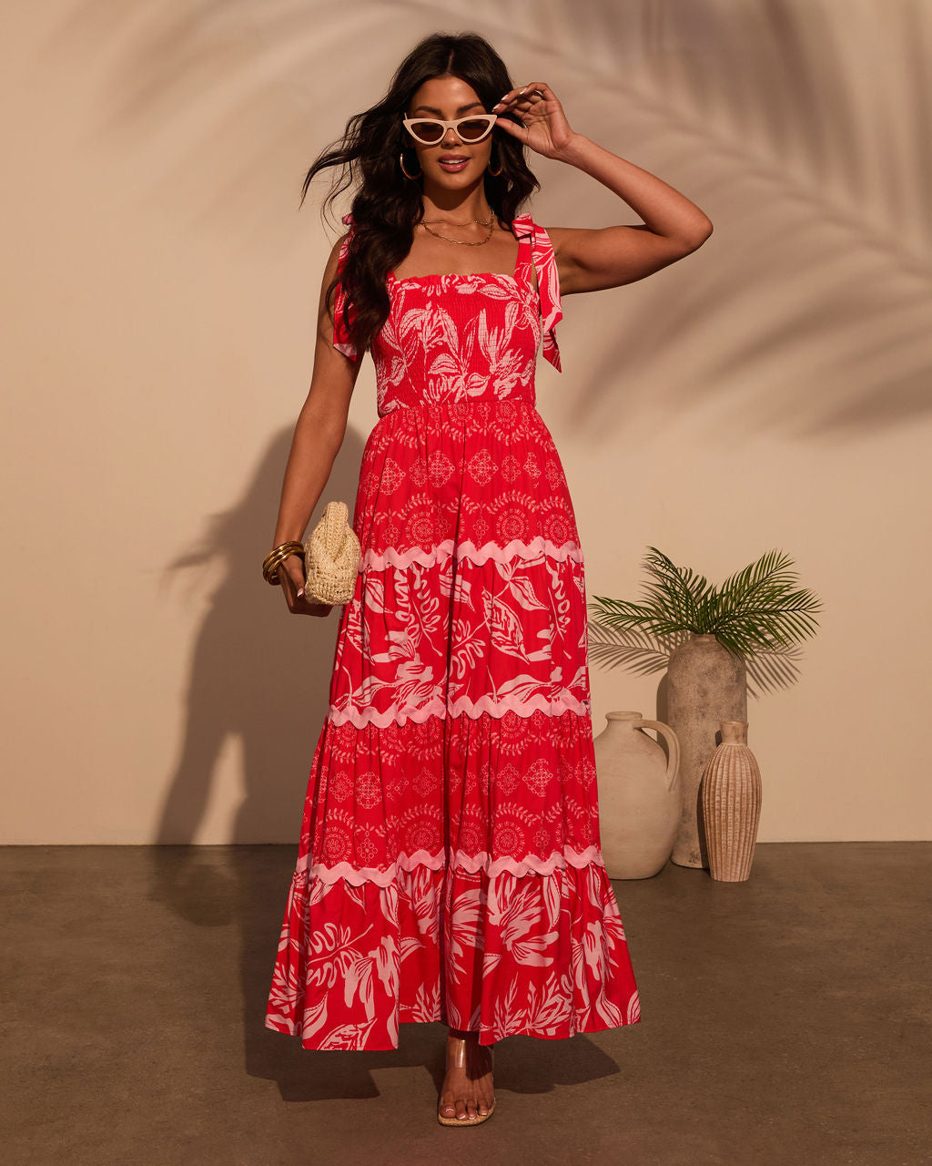 Sarai Tropical Maxi Dress