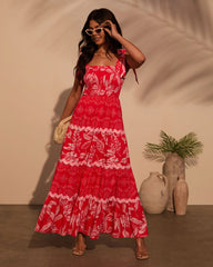 Sarai Tropical Maxi Dress