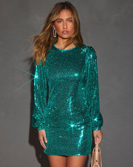 Set The Tone Sequin Mini Dress