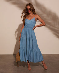 Simonah Tiered Midi Dress