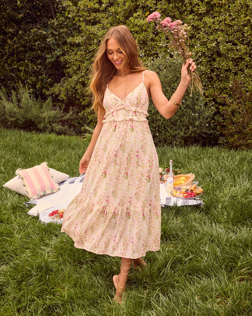 Sweet Love Floral Midi Dress