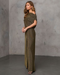 Baylor Draped Off The Shoulder Jumpsuit