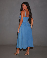 Vienna Voyage Denim Midi Dress