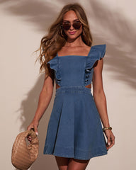 Tasha Cutout Denim Mini Dress