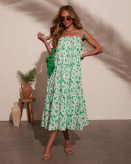 Seraphina Tiered Floral Midi Dress
