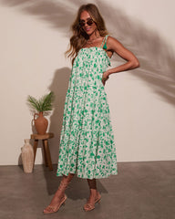 Seraphina Tiered Floral Midi Dress