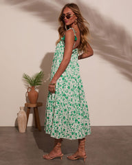 Seraphina Tiered Floral Midi Dress