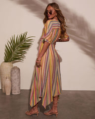 Vivica Striped Maxi Dress