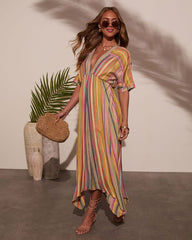 Vivica Striped Maxi Dress