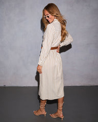 Santos Belted Midi Shirt Dress