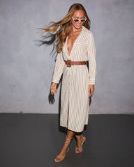 Santos Belted Midi Shirt Dress