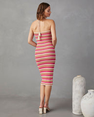 Starlit Nights Knit Halter Midi Dress