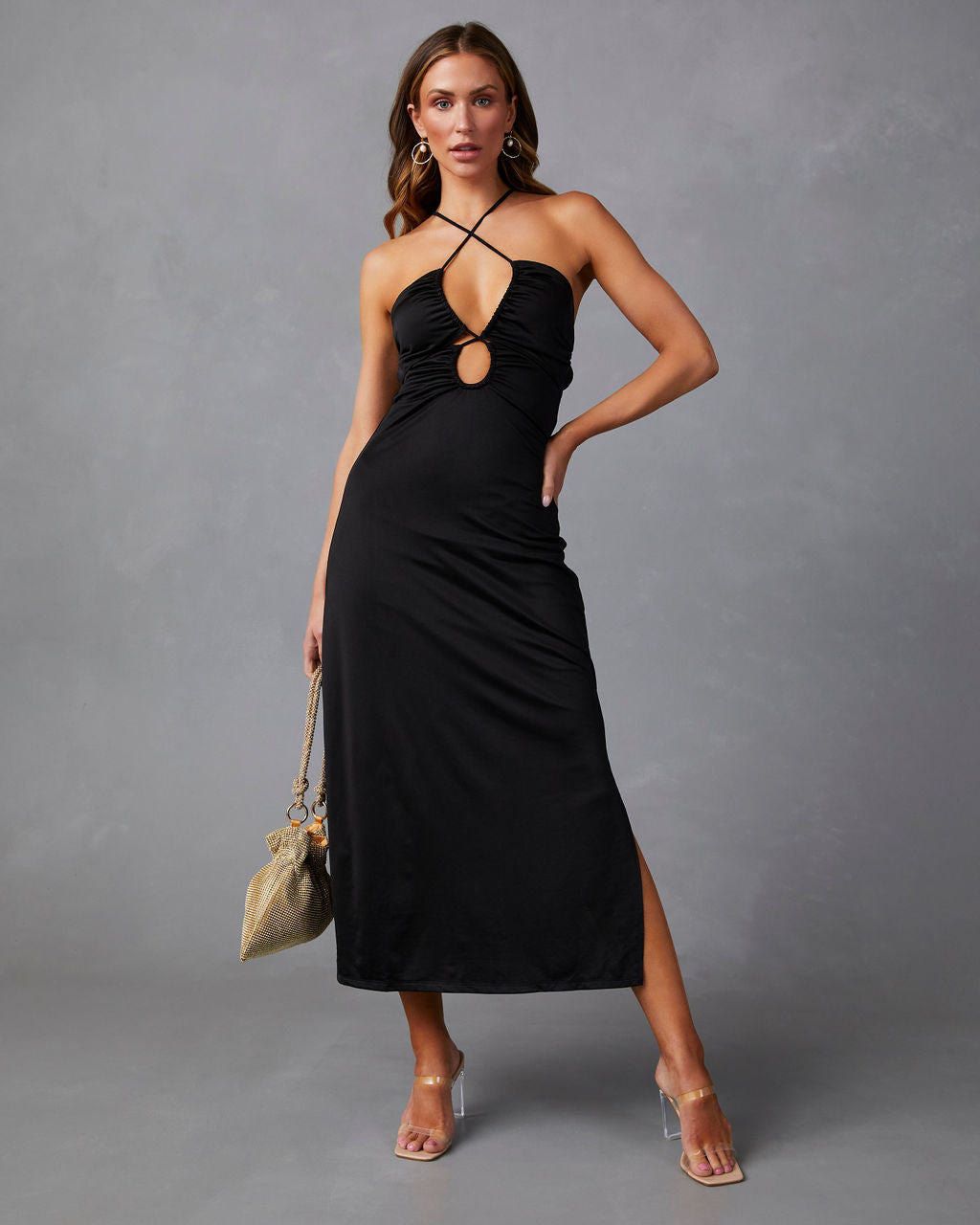 Sweet Amore Cutout Midi Dress